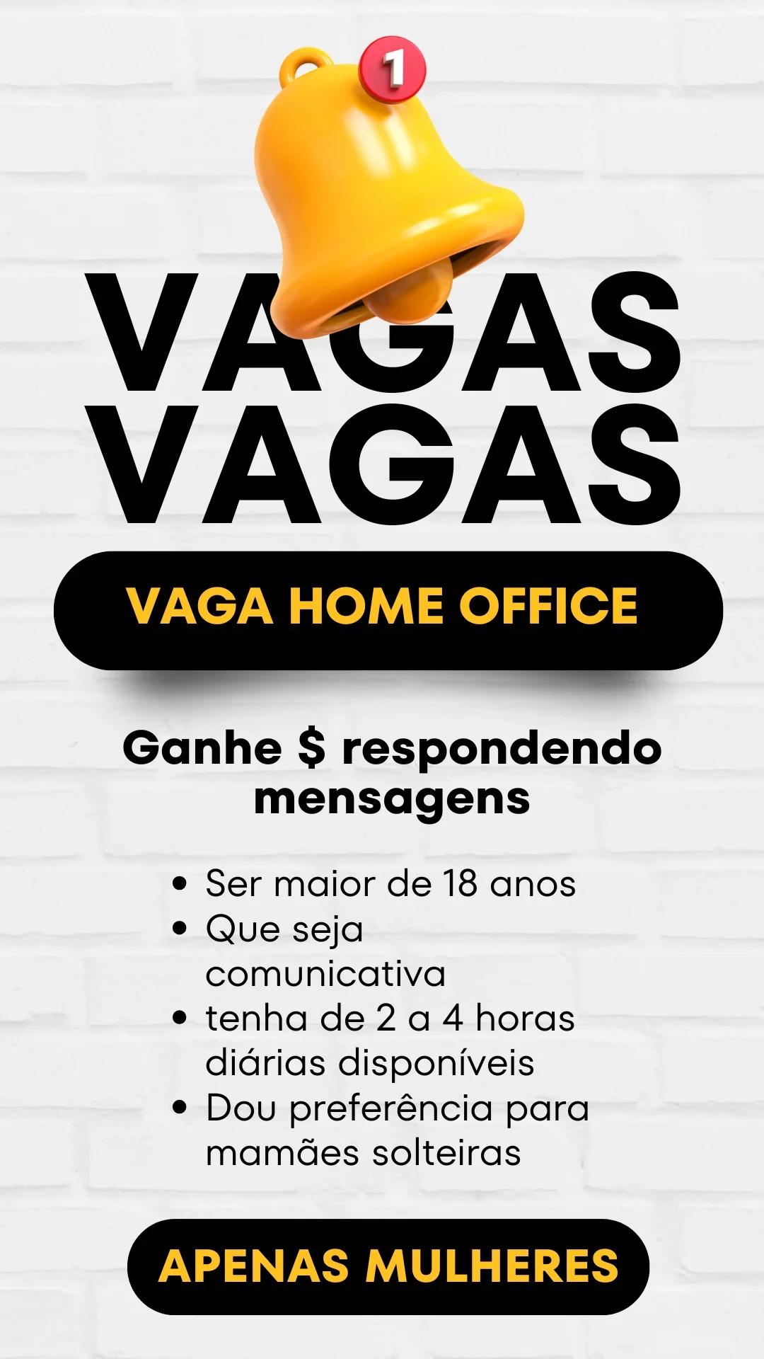 Trabalhe respondendo mensagens