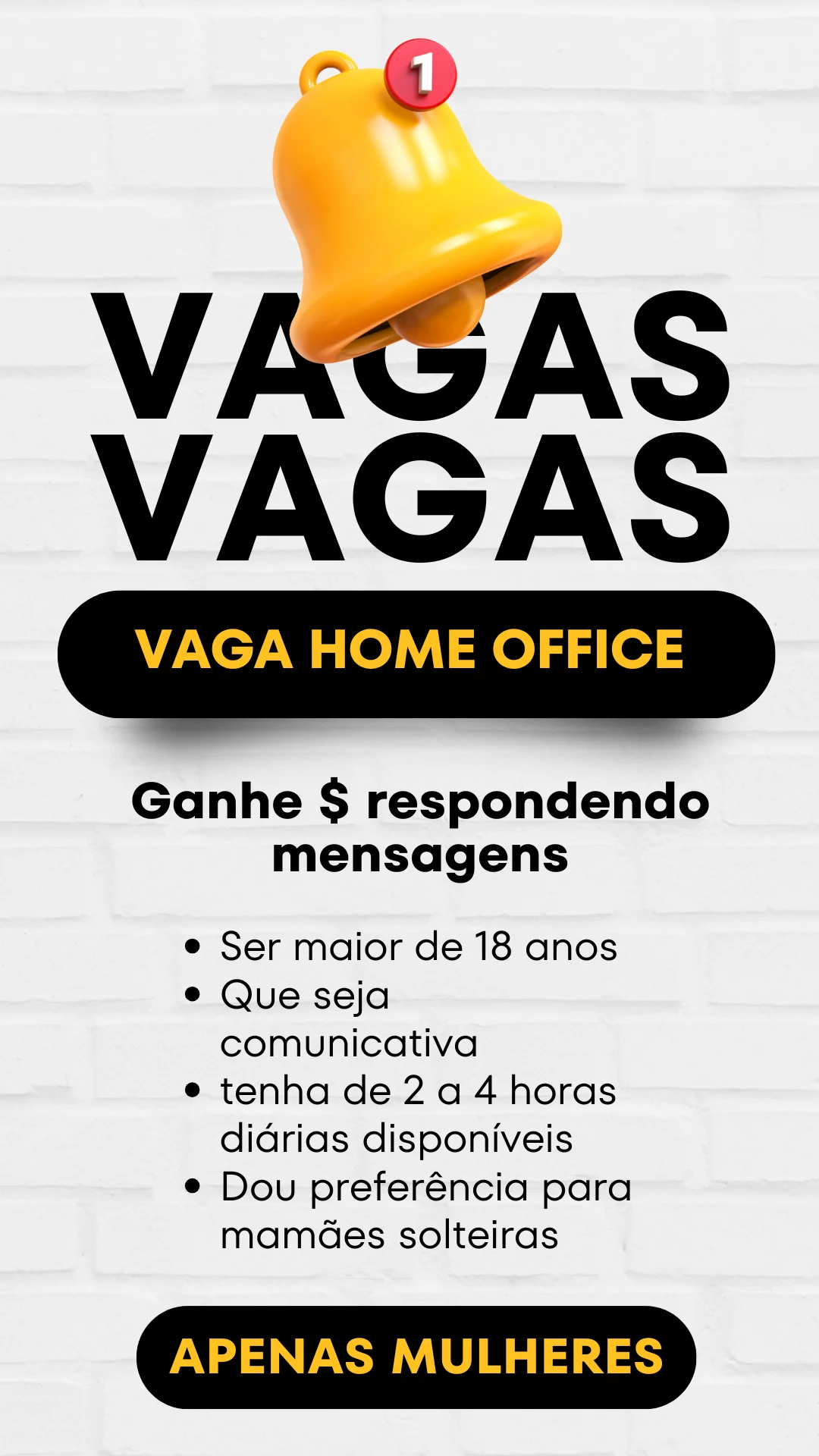 Trabalhe respondendo mensagens